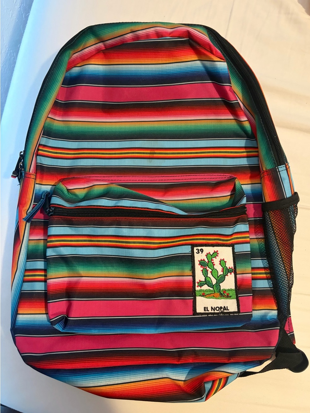 El Nopal Multicolor Striped Women's Backpack